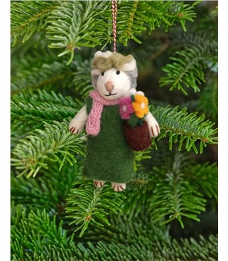 Grandma Sheep Christmas Decoration